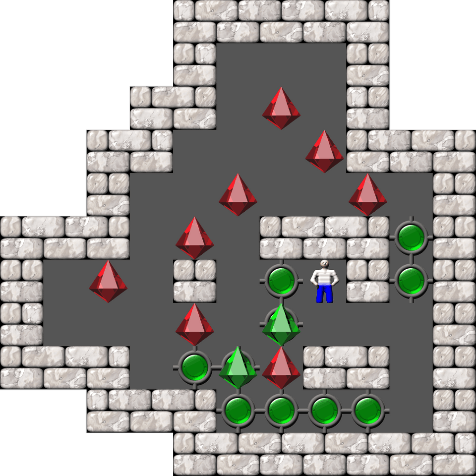 Сокобан Thinking Rabbit Arranged уровень 15